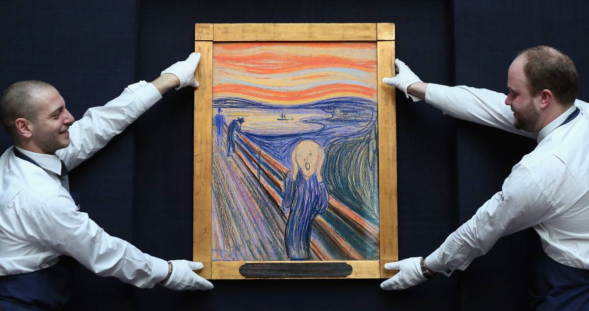 Edvard Munch's The Scream Goes On Display Ahead Of Auction
