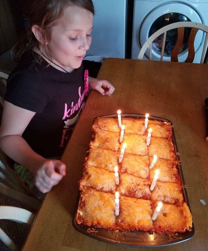 lasagna cake for the kid