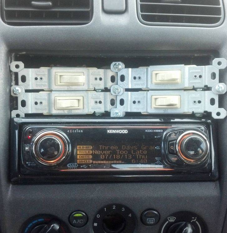 old car dashboard