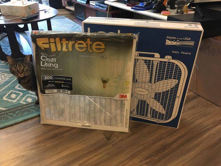 old fan and filter