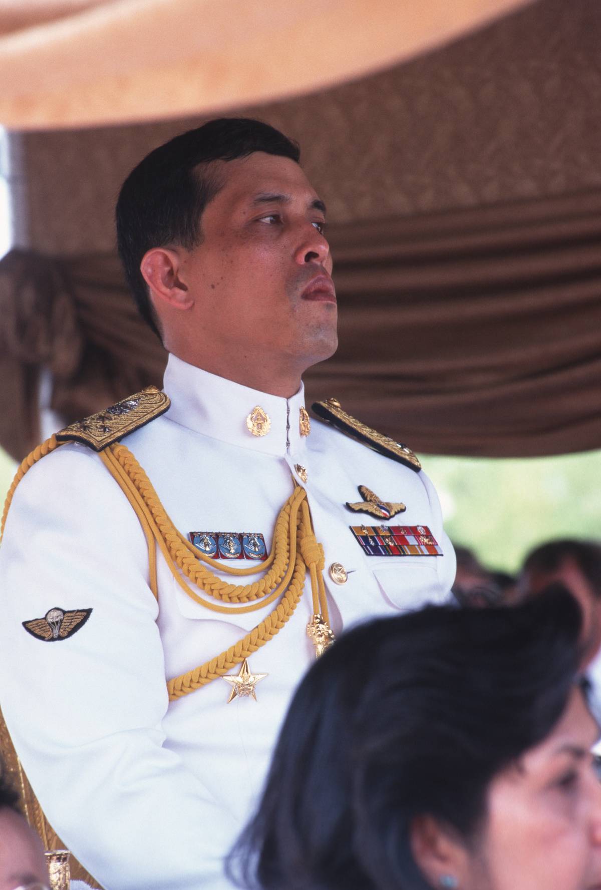 The Crown Prince of Thailand during a ploughing ceremony...