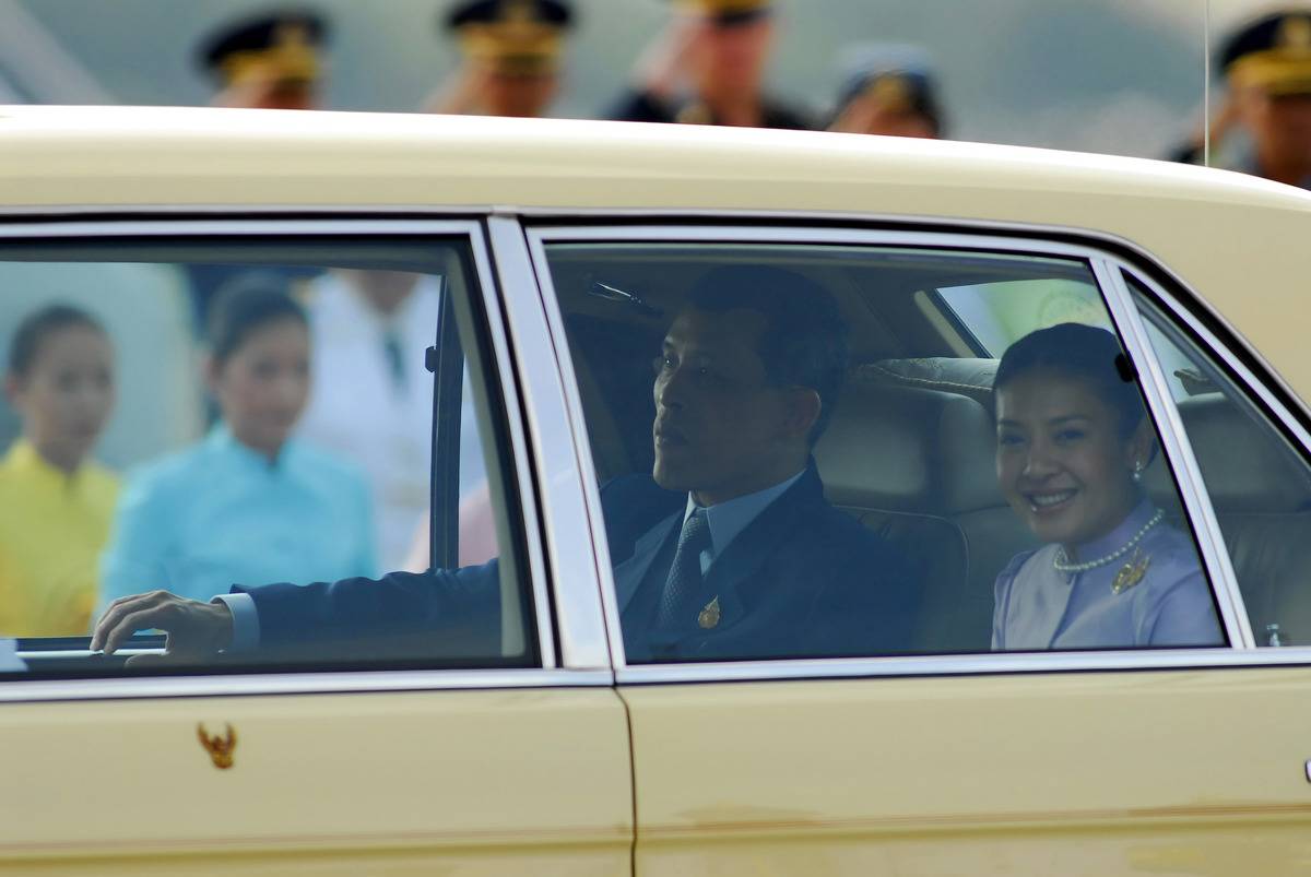 Crown Prince Maha Vajiralongkorn of Thailand, left, and his
