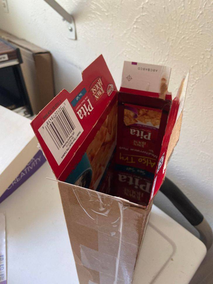repurposed box for shipping