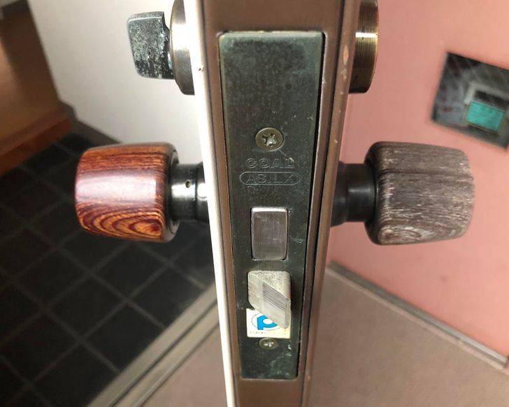 wooden knobs outside inside