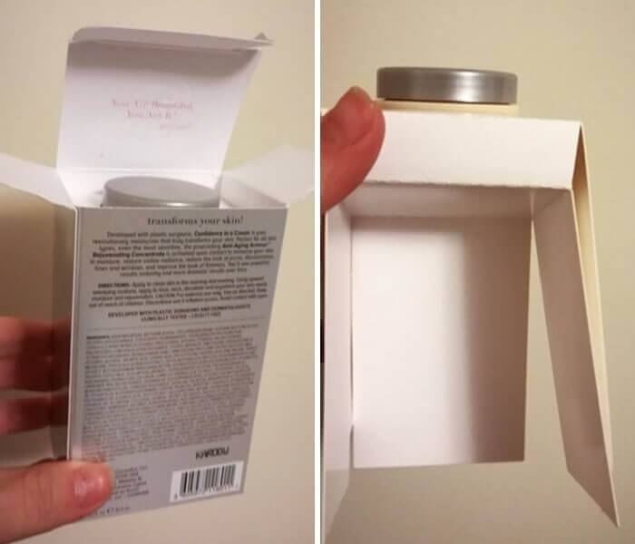 moisturizer smaller than expected