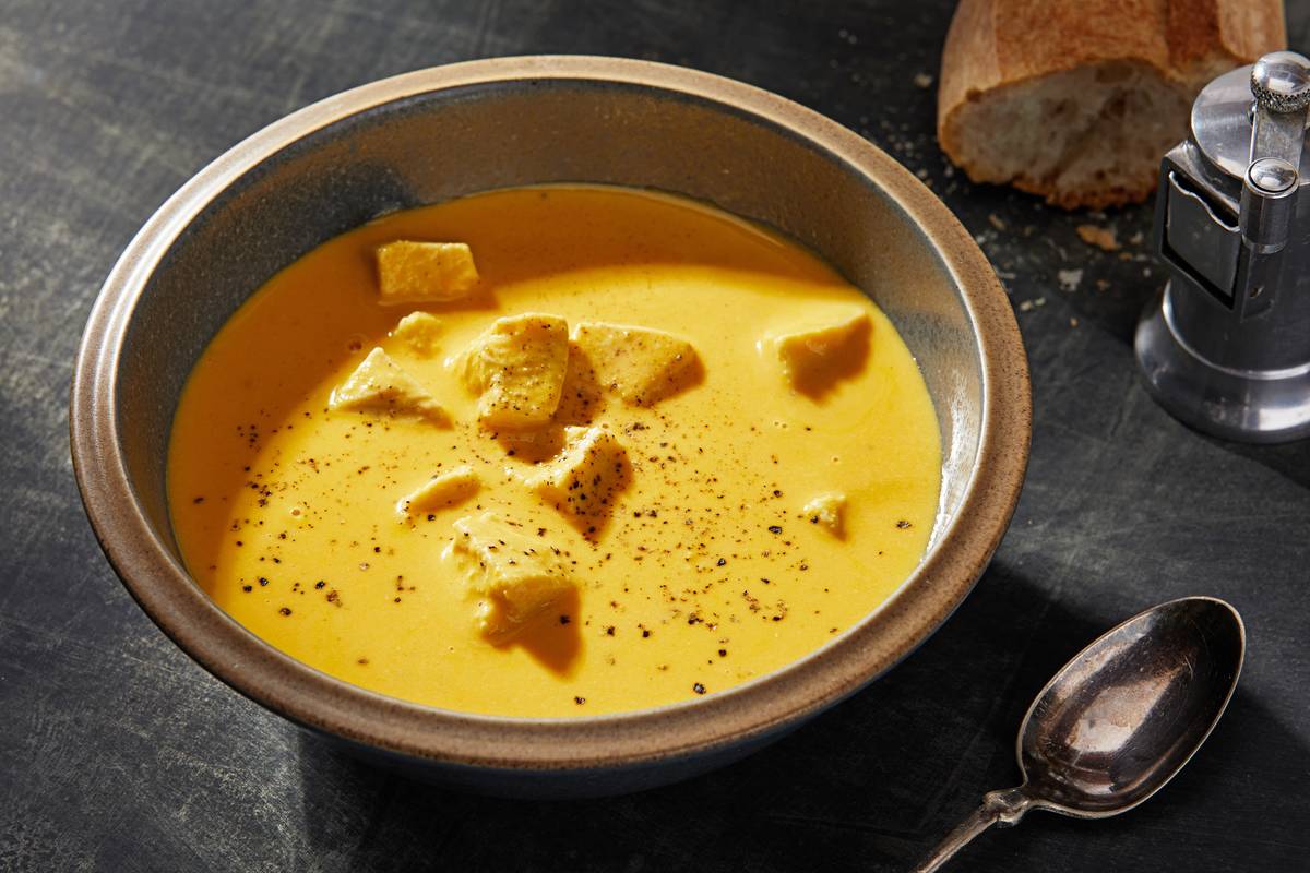 Spiced Chicken Soup w/Cashew and Coconut