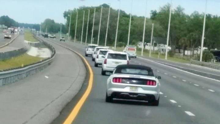 lineup of white vans