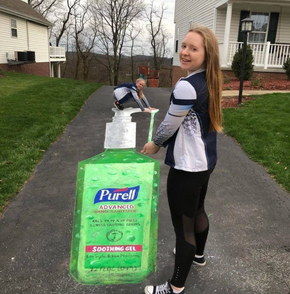 purell drawing illusion