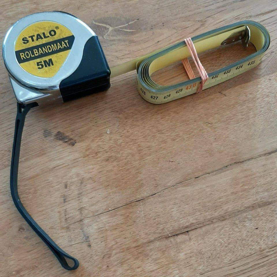 rolled up tape measure