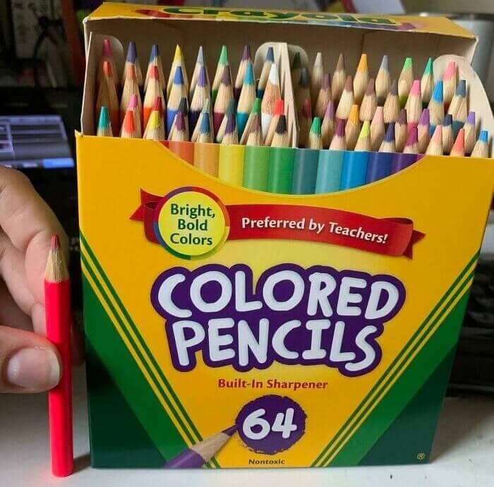 short colored pencils 