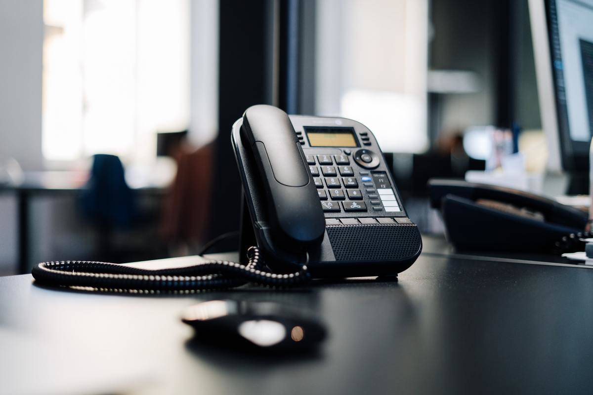 office phone on desk