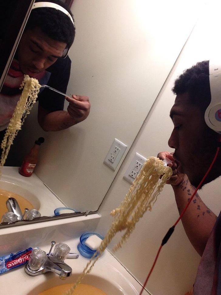 out the sink noodles