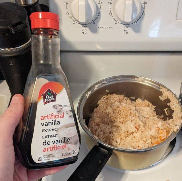 vanilla extract in rice