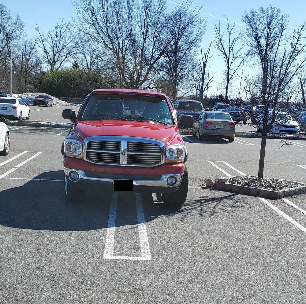 truck in parking lot
