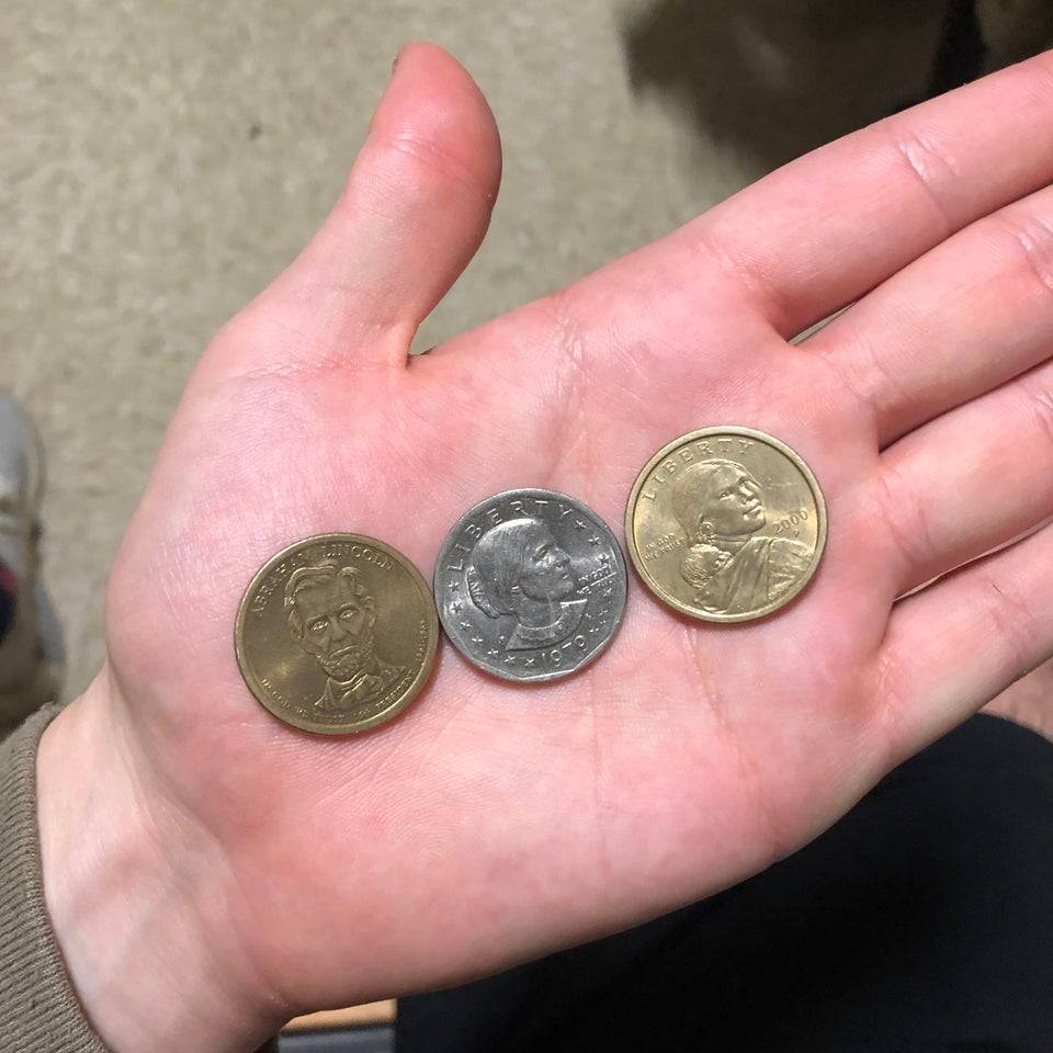 three different one dollar coins