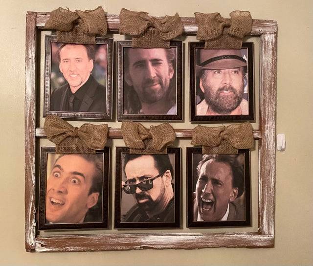 nik cage in photo frame