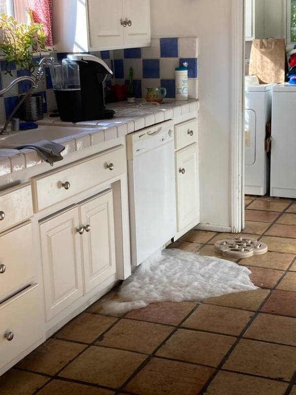 dishwasher overload because of the wrong soap