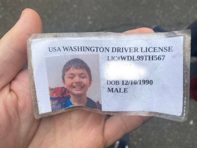 kid with fake license
