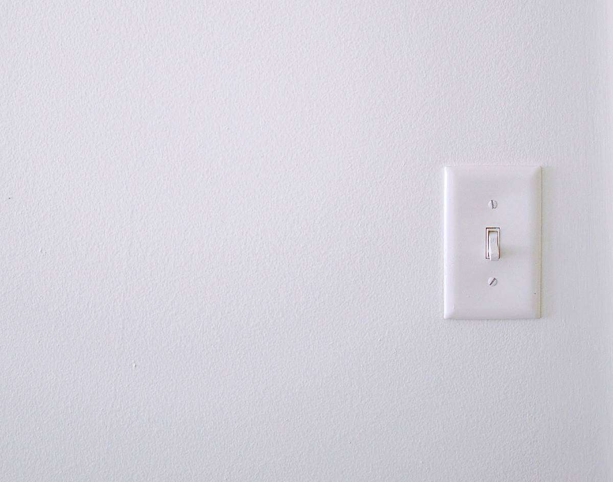 light switch turned off
