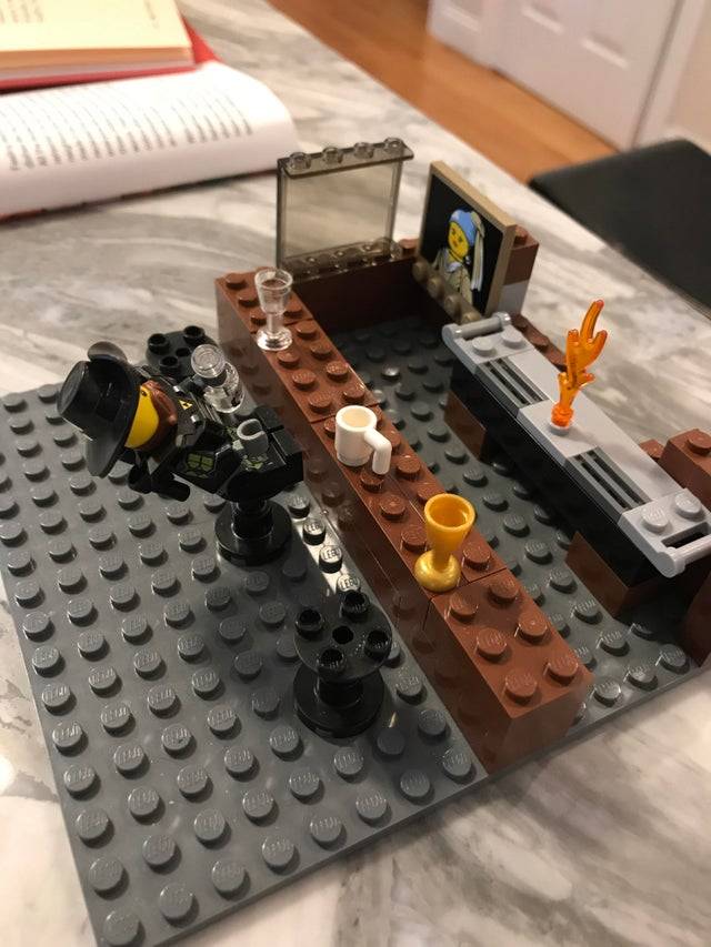 lego bar built by 8year old