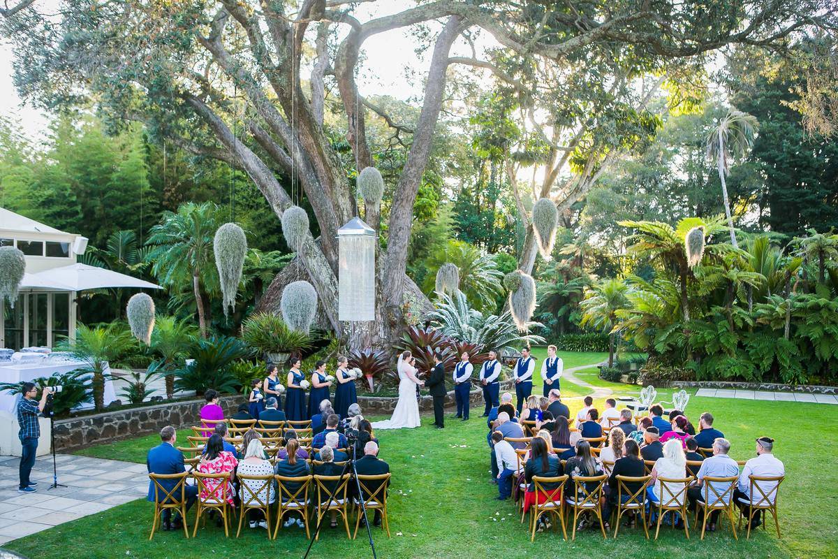 outdoor wedding ceremony
