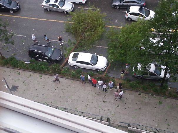 barely missed it after a storm