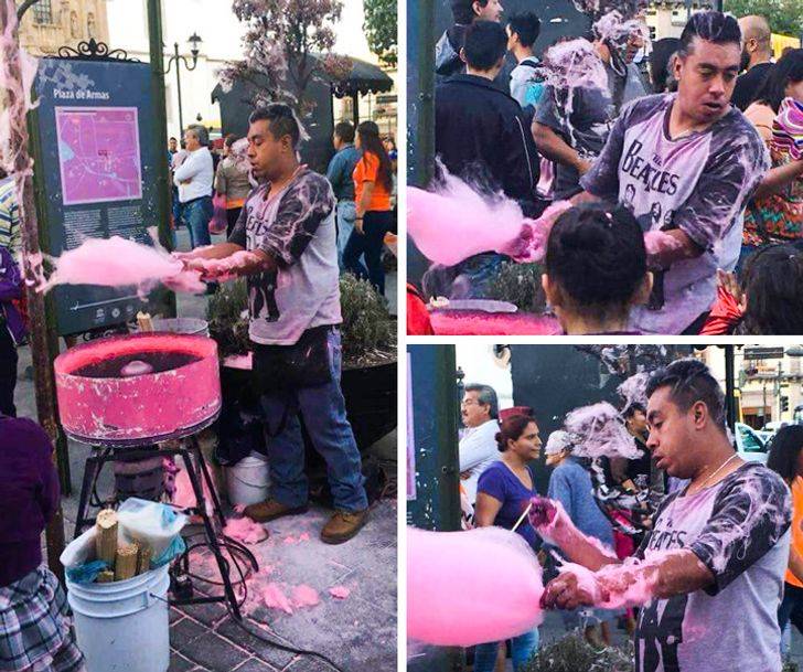 cotton candy fail for worker