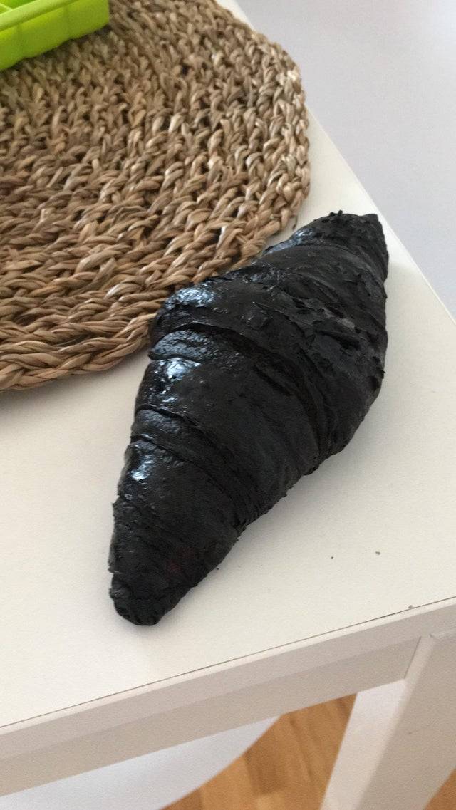 burnt croissant