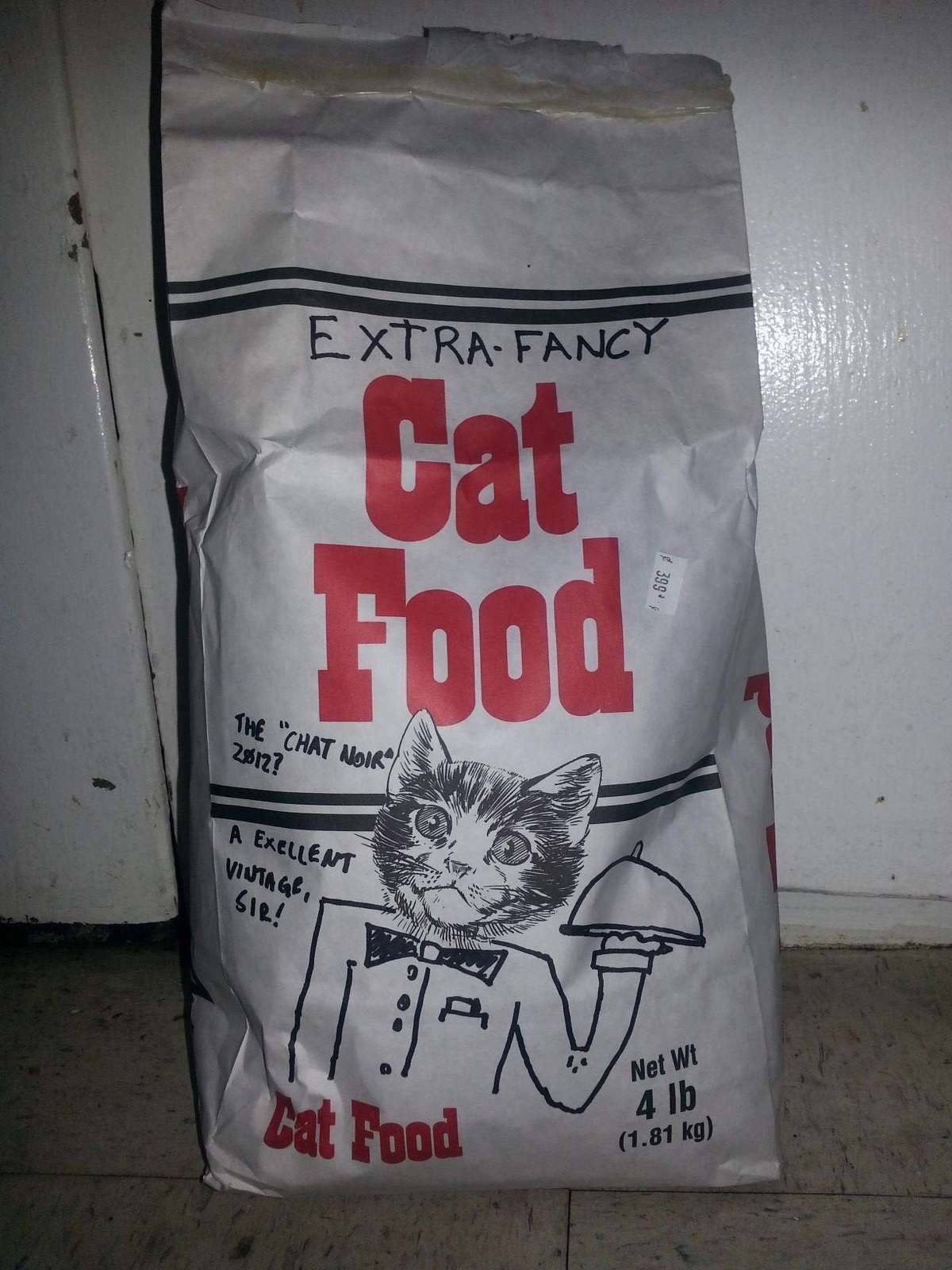 fancy cat food is really regular