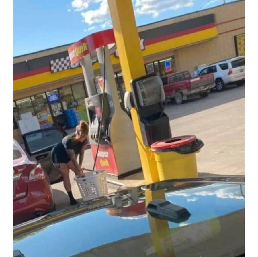 holes in the basket are bad for pumping gas