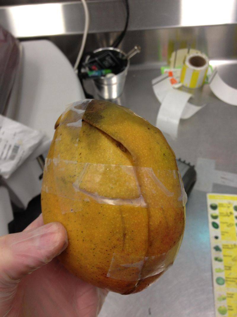 mango taped together