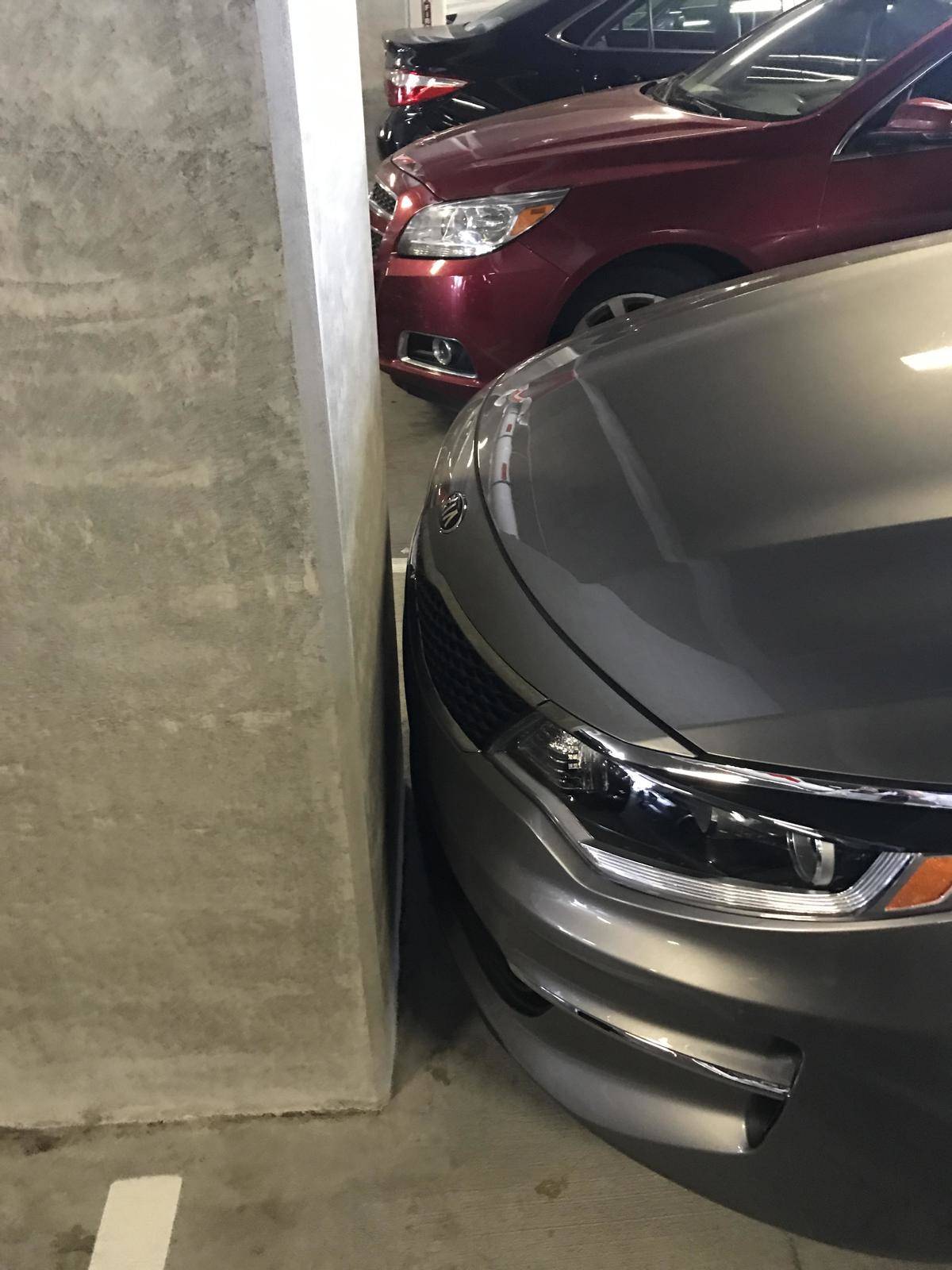 perfect parking job in the structur
