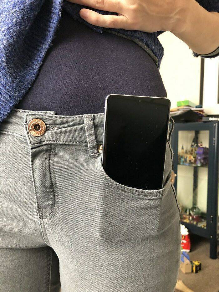phone in small pocket