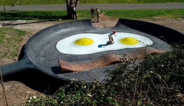 eggs and bacon skate park