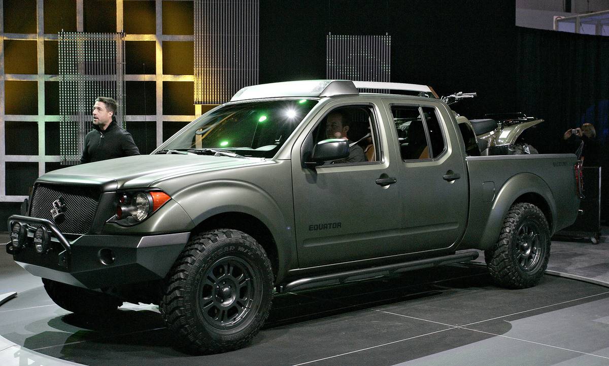 The Suzuki Equator concept sits on display during the Chicag