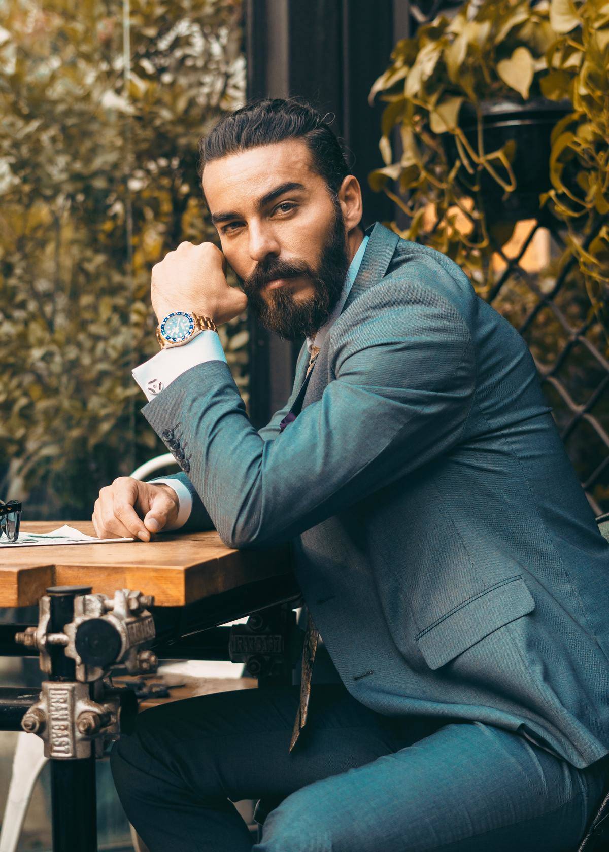 Man wearing a suit looking very dapper