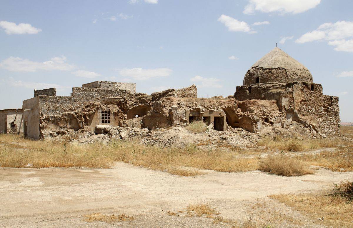A picture taken on May 8, 2021, shows a view of the ancient citadel of Iraq's northern city of Kirkuk. - In a country that has been battered by years of conflict, government negligence and climate change, Iraq's numerous Christian, Islamic and Mesopotamian rich heritage relics have been left to weather away.