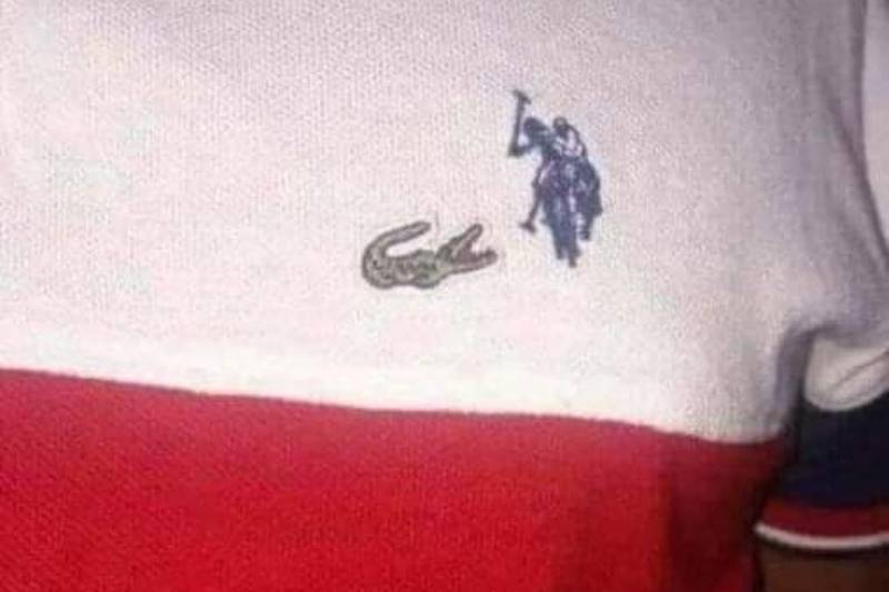Ralph Lauren and Lacoste logos on same shirt