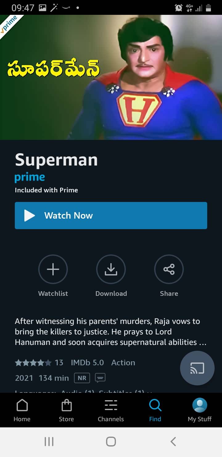 fake Superman on Prime Video