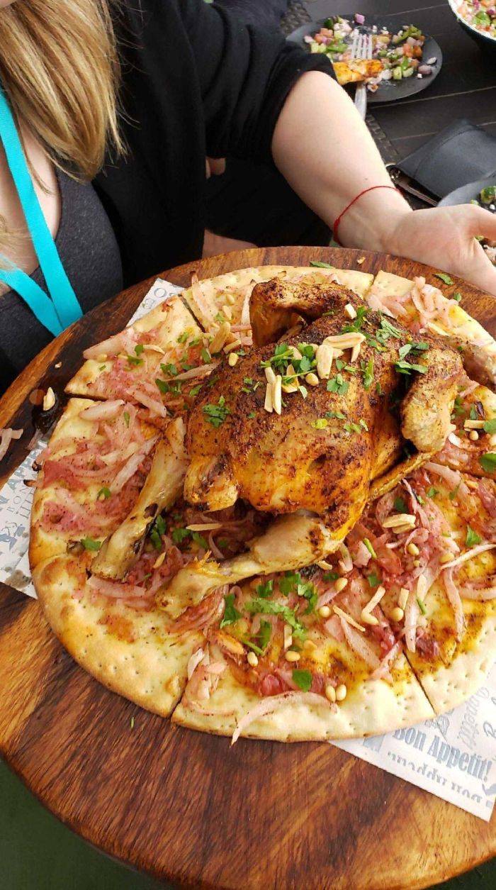 chicken on pizza order