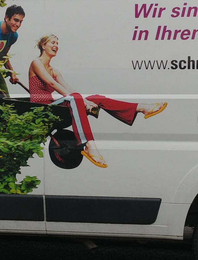 ad on van two right feet
