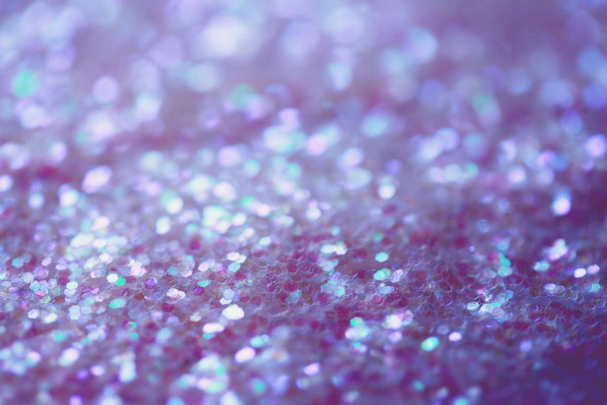 purple glitter closeup