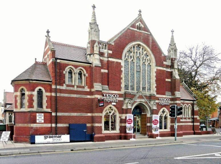 tesco in church building