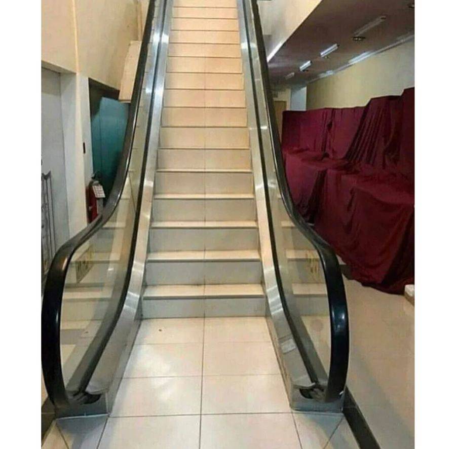 just stairs no escalator