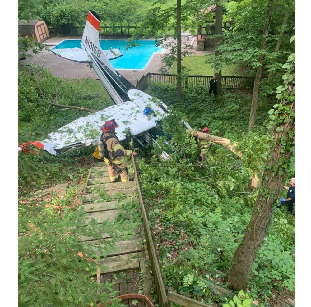 plane crash in the back