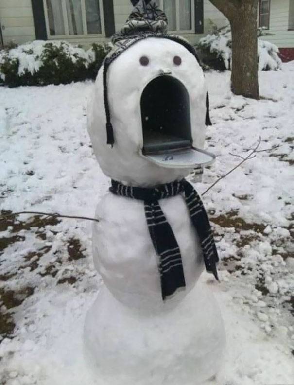 snowman-mailbox