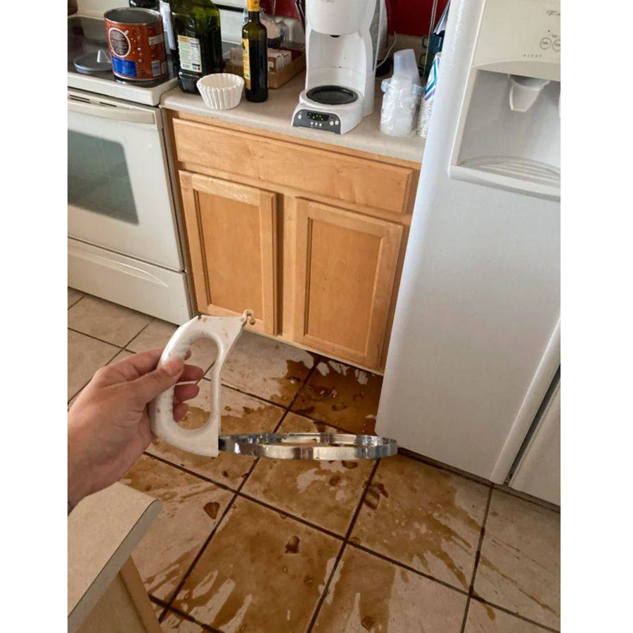 spilled coffee in the morning