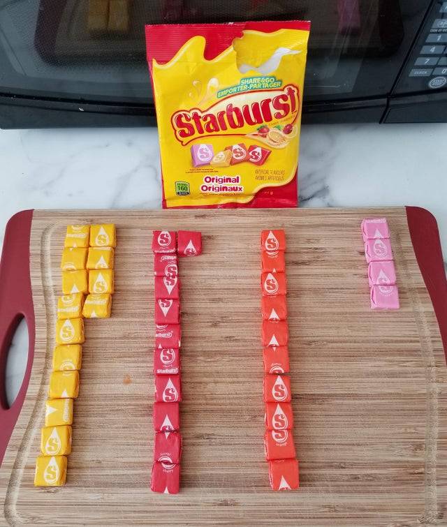 bag of starburst less pink