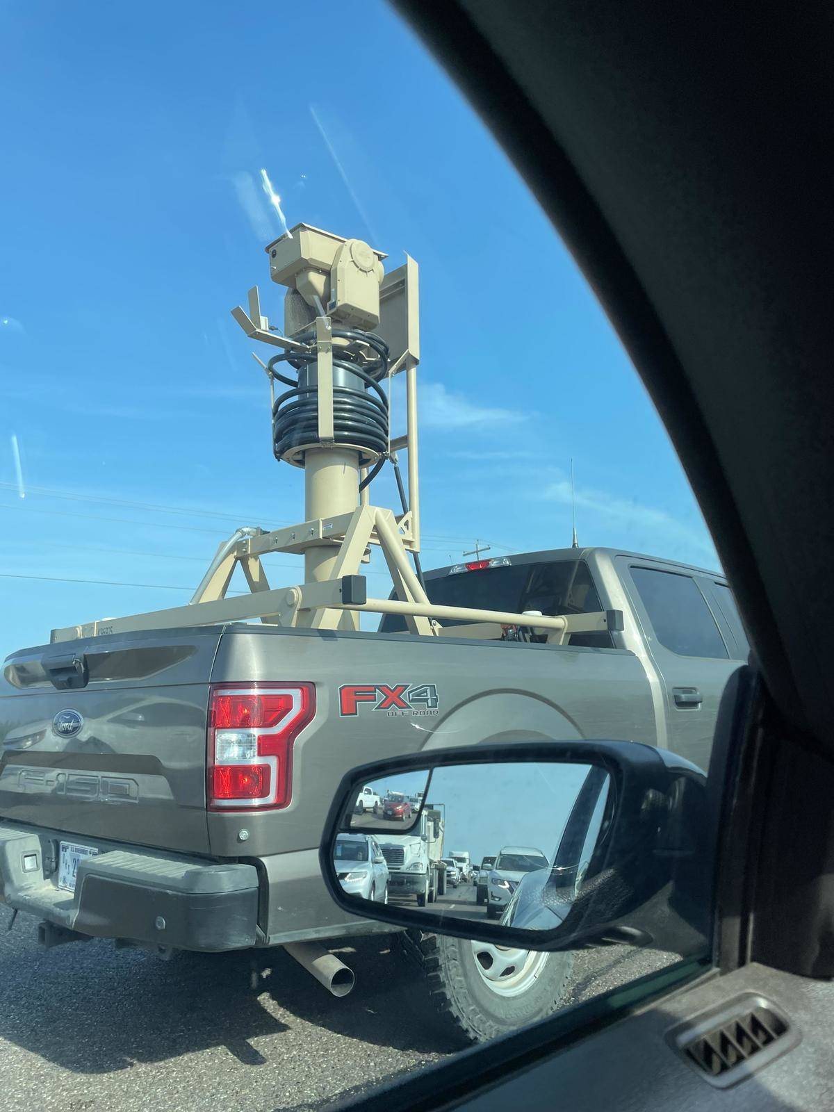 strange device in truck bed