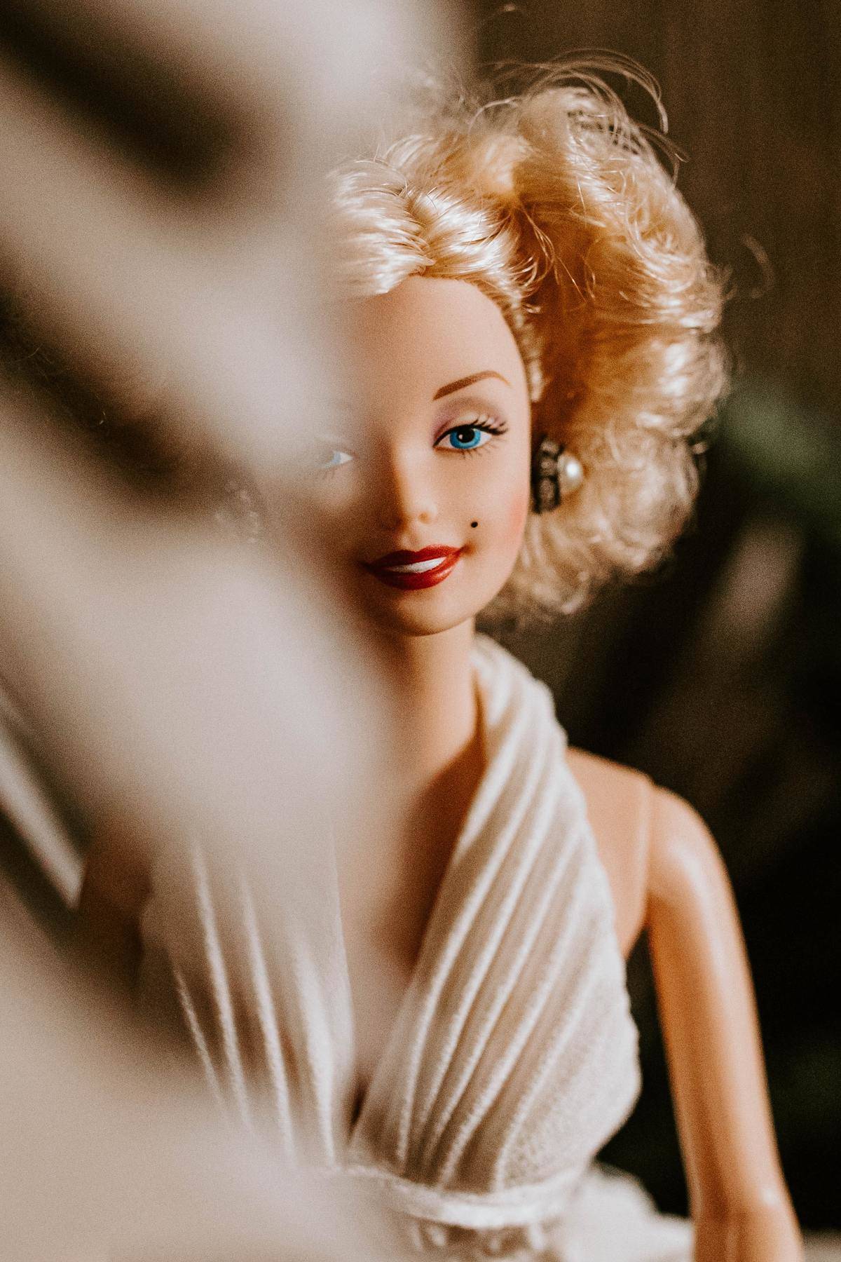 Barbie doll dressed up as Marilyn Monroe